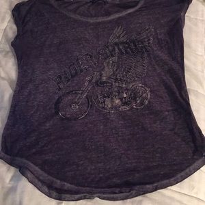 Women’s rider spirit gold, black, and grey tee